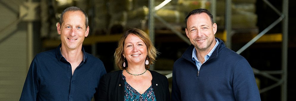 L'équipe Celpro, Emmanuel, Marie-Alexandra et Thomas
